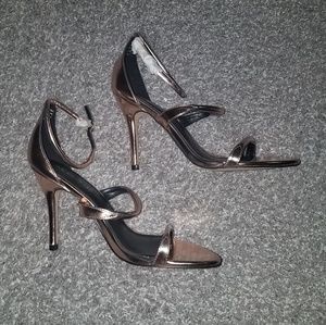 Aldo Bronze Strap Heels